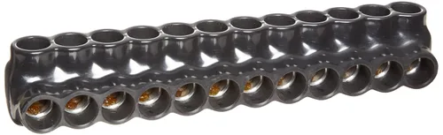 Vista 6 de Morris Productos 97643 Conector multi-cable, aislado, entrada dual, negro, 3 puertos, 250 - 6 rango de cables, 5/16" Allen Hex 3 Puertos, 250 - 6