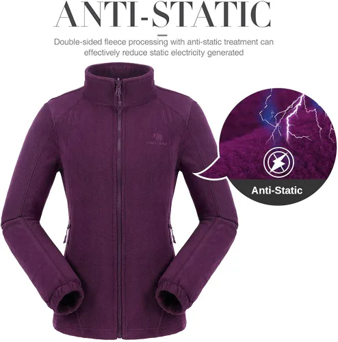 Vista 3 de CAMEL CROWN - Chaqueta de esquí para mujer, impermeable, 3 en 1, chaqueta de invierno resistente al viento, forro polar cálido, con capucha