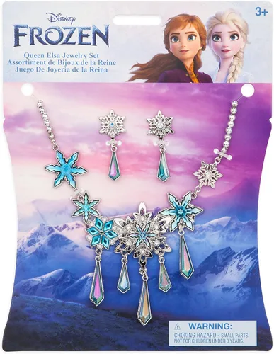 Vista 2 de Disney Conjunto de joyas de disfraz de Elsa – Frozen – talla única, PVC, Sin piedra preciosa