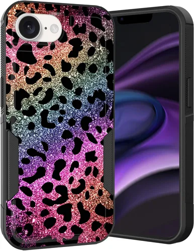 Vista 83 de Funda para iPhone Air, doble capa híbrida resistente resistente a prueba de golpes de policarbonato duro + funda protectora de silicona suave