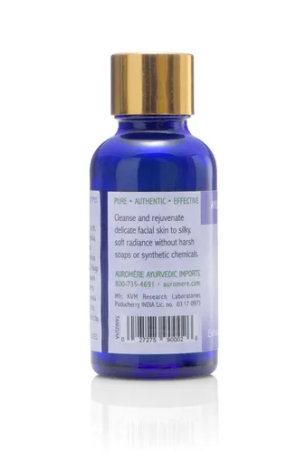 Vista 4 de Auromere Jabón facial exfoliante ayurvédico, vegano, totalmente natural, sin OMG, suave esmalte facial y limpiador (0.56 onzas)