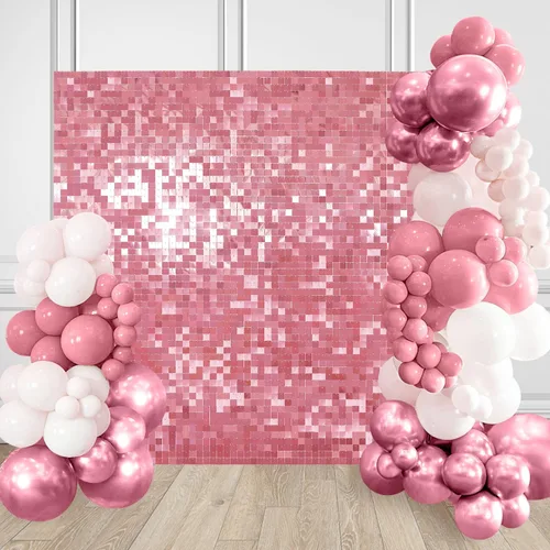 Vista 9 de Fondo negro brillante para pared, 3 x 4 pies, fondo de fotos de graduación con purpurina para fiestas, aniversarios, discotecas, cumpleaños