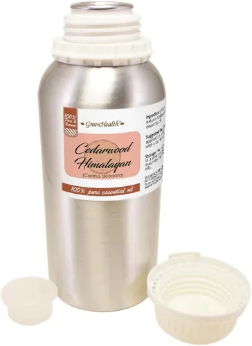 Vista 2 de 16 fl oz – Aceite esencial de cedro del Himalaya (100% puro y sin cortar), botella de aluminio - GreenHealth