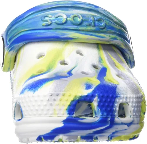 Vista 2 de Zuecos Crocs clásicos con diseño de teñido anudado marmoleado (para niños)