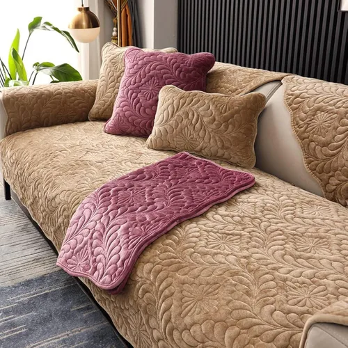 Vista 18 de LUBOSE Fundas de sofá de terciopelo, protectores de funda de sofá lavables, fundas de sofá de felpa, protectores de sofá, toallas de sofá, mantas