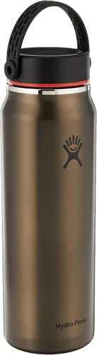 Vista 16 de Hydro Flask 24 Oz Botella de agua de la serie Trail ligera con tapa Flex ancha Obsidian - Botella de agua para senderismo