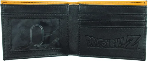 Vista 3 de Bioworld oficial wallet- Dragonball Z Goku metal badge Z Bifold Wallet