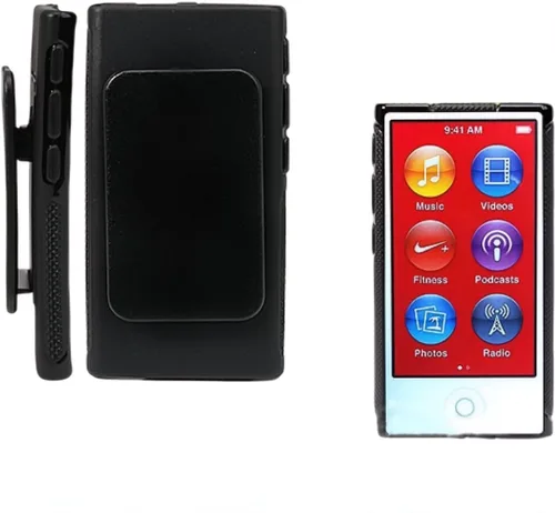 Vista 5 de Funda de goma TPU con clip para cinturón de iPod para Apple iPod Nano 7ª generación 7G 7, funda protectora para iPod Classic Funda protectora