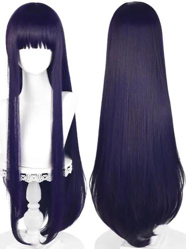 Vista 15 de Peluca corta y recta de anime para cosplay de anime de 14 pulgadas, peluca