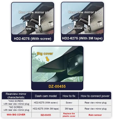 Vista 3 de Fitcamx Cámara de tablero 4K adecuada para Ford F250 F350 XL XLT 2011-2025 (DZ-00455), aspecto de fábrica OEM, video UHD 2160P, WiFi y aplicación