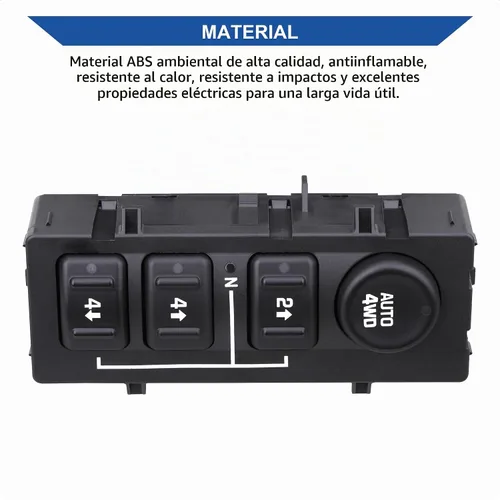 Vista 6 de Interruptor de caja de transferencia 4x4, botón de tracción en las ruedas 4WD, compatible con Chevrolet Silverado 2003-2007, Chevy Suburban, Tahoe