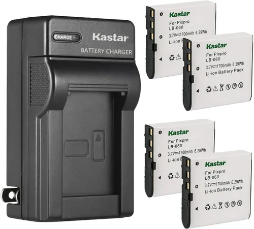 Vista 7 de Kastar - Cargador de batería de pared para DB-CANP40, DBCANP40 DLI-202, DLI202, D-Li217, DLi217 NP-40, NP40, NP40C, NP-40DBA, NP40DCA, NP40DCA
