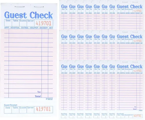 Vista 9 de Budgenix - Paquete de 12 blocs de notas para servidor de cheques de Verde
