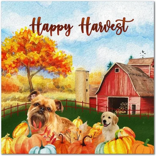 Vista 11 de Happy Harvest Frenchton Dog Barn Wood Sign Retro Fall Sweet Fall Wall Plaque Pumpkin Patch Wood Panels Home Wall Decoration for Home Kitchen Living