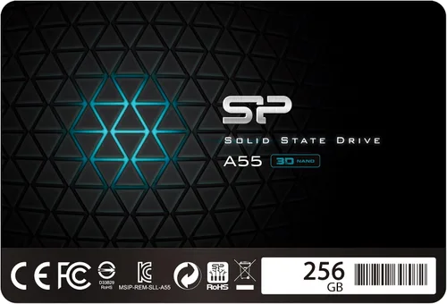 Vista 15 de Silicon Power - Paquete de 2 unidades de 128 GB SSD 3D NAND A55 SLC Cache Performance Boost SATA III 2.5" 7mm (0.28") Unidad interna de estado sólido