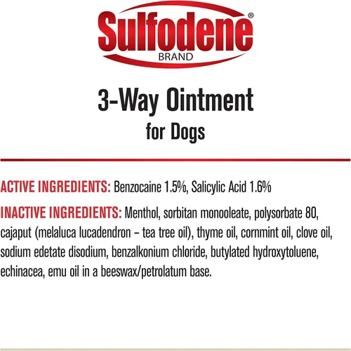 Vista 10 de Sulfodene, pomada de 3 vías para perros, S, Blanco