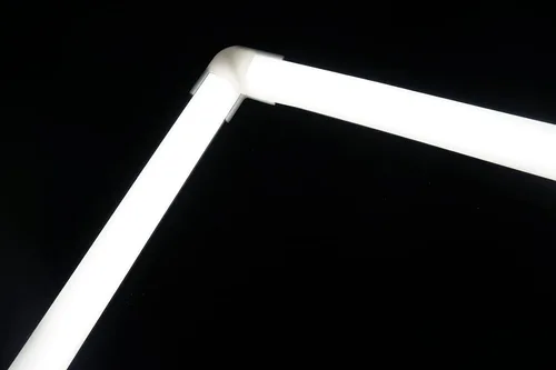 Vista 9 de THMOOTHER Paquete de 20 tiras LED en forma de V de 3.3 pies, sistema de difusor de canal de aluminio, cubierta lechosa extruida con conector