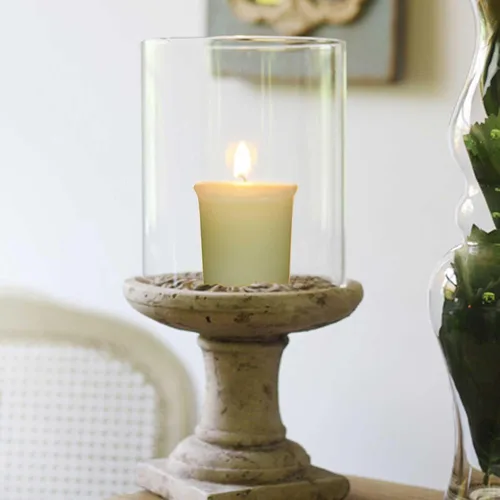 Vista 7 de Velas votivas de cera de abeja pura, paquete de 10 velas de cera de abeja natural sin perfume para fiestas familiares y regalos de cumpleaños Marfil
