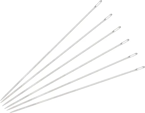 Vista 8 de uxcell 60 agujas de abalorios finas, finas, largas, rectas para bordar, de acero inoxidable, 1.26 pulgadas