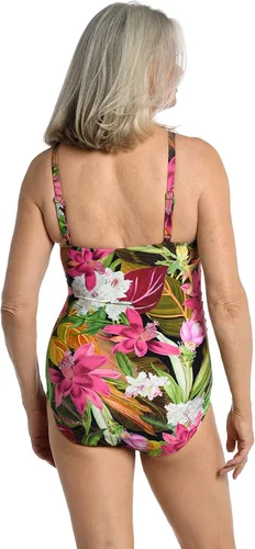 Vista 2 de Maxine Of Hollywood Traje de baño de una pieza con cuello en V para mujer