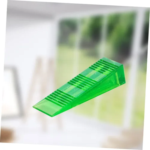 Vista 2 de Tope de puerta verde antideslizante protector de dedo flexible Soporte de puerta para todo el diseño de cristal de piso para puertas de cierre