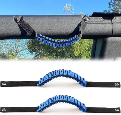 Vista 28 de Asas de agarre de barra antivuelco para Ford Bronco 2021 2022 2023 2024 2025 2 accesorios de 2 puertas y 4 puertas, mango de agarre de paracaídas