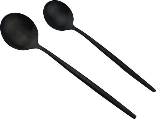 Vista 4 de Juego de cubiertos de acero inoxidable 18/10 con acabado satinado mate, 20 piezas, cuchara, tenedor, cuchillos, cubiertos, servicio para 4