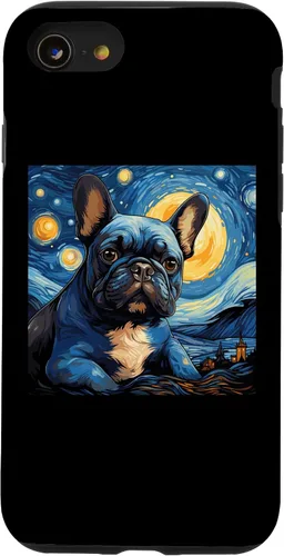 Vista 18 de Van Gogh Dog French Bulldog Case for iPhone 16