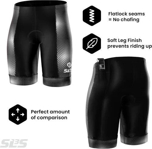 Vista 11 de SLS3 Pantalones cortos de triatlón para hombre – Tri Shorts para hombre – 2 bolsillos FRT – Diseñado por atletas para carreras