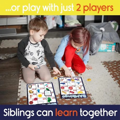 Vista 9 de THE BAMBINO TREE BAMBingo Sight Words Plus Alphabet - Aprender a leer ABC y juegos educativos de vocabulario