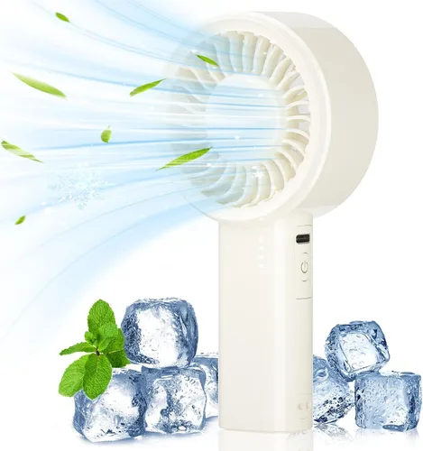 Vista 9 de HandFan Mini ventilador de mano, ventiladores pequeños de próxima generación portátil [8.5 horas de funcionamiento] con potente motor turbo de alta