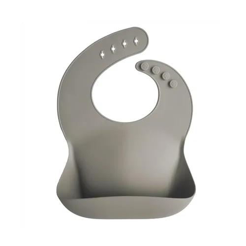 Vista 51 de Mushie - Babero de silicona para bebé, ajustable y resistente al agua (abejas) De 4 a 24 meses, lavable a máquina, correa ajustable