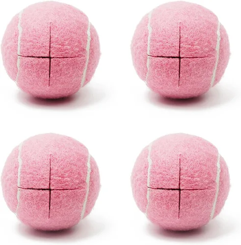Vista 10 de Precut Tennis Balls for Walkers 4 PCS Walker Tennis Ball for Furniture Legs and Floor Protection Heavy Duty Long Lasting Felt Pad Glide,Fit Most