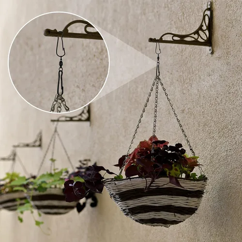 Vista 6 de Jetec 20 ganchos giratorios giratorios de viento de 360 grados, doble hilado, suministros de campanilla, ganchos giratorios para colgar con caja