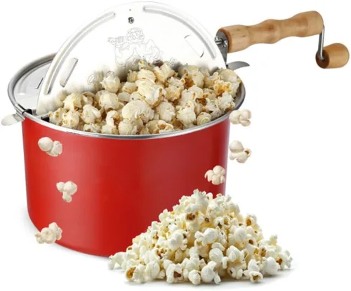 Vista 8 de Great Northern Popcorn Stovetop Popcorn Maker, Black, 6.5 Quart Negro
