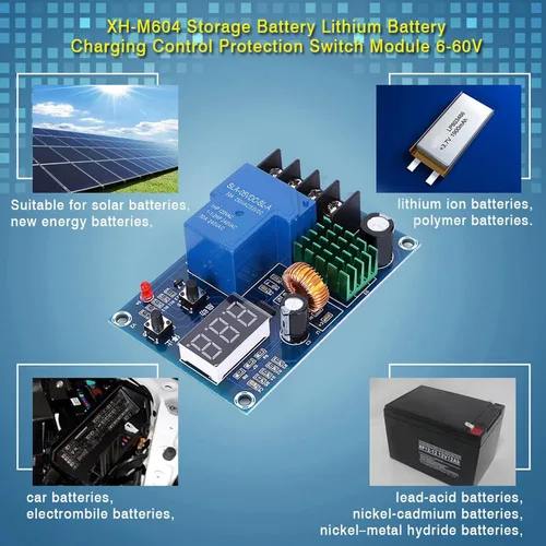Vista 5 de Módulo de control de batería DC 6-60V Junta para parada de carga automática