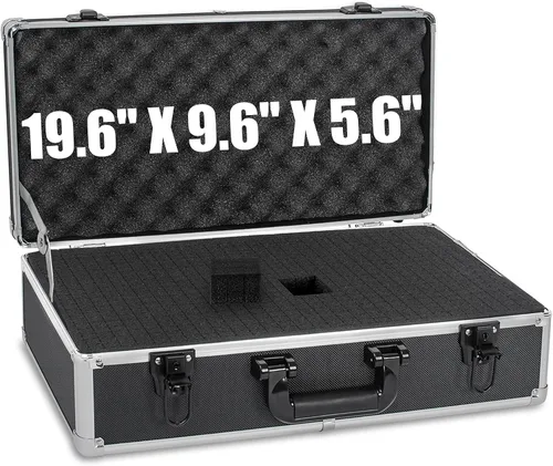 Vista 9 de Funda Protectora Rígida a Prueba de Golpes y Resistente al Agua con Inserción de Espuma Personalizada DIY para Cámara, Laptops, etc, 12.2 X 12.2 X