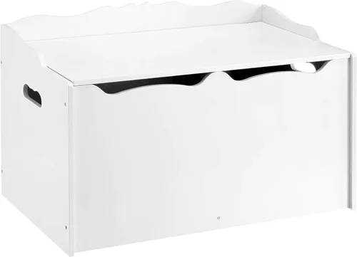 Vista 9 de Amazon Basics Caja de juguetes para niños, baúl organizador de madera, gris, 30 x 18 x 19 pulgadas