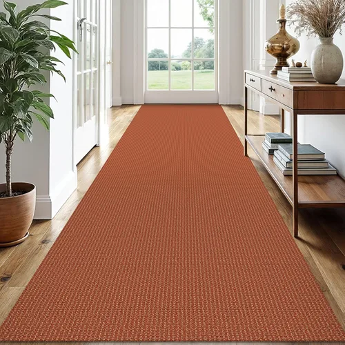 Vista 195 de EARTHALL Alfombra tejida de 2 x 3 pies, lavable para entrada, alfombra trenzada antideslizante, alfombra para puerta interior y exterior, alfombra