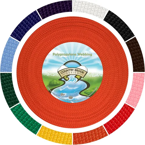 Vista 20 de Country Brook Design - Correa de polipropileno (Polypro) de 1/2 pulgada Negro