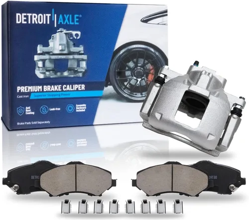 Vista 21 de Detroit Axle - Pastillas de Freno Traseras de Cerámica Izquierda Reemplazo de Pinza para Silverado Sierra Suburban 1500 Tahoe Yukon Escalade ESV EXT