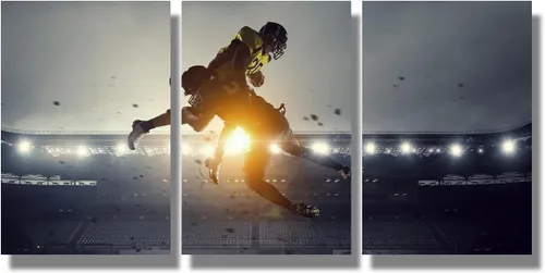 Vista 14 de Arte de pared para sala de estar, lienzo de fútbol americano, arte de pared de estadio de fútbol, pósteres e impresiones de torneos de fútbol, arte