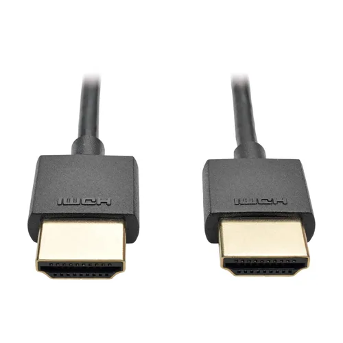 Vista 4 de Tripp Lite Cable HDMI delgado de alta velocidad con Ethernet y video digital con audio, UHD 4K x 2K (M/M), 3 pies (P569-003-SLIM)