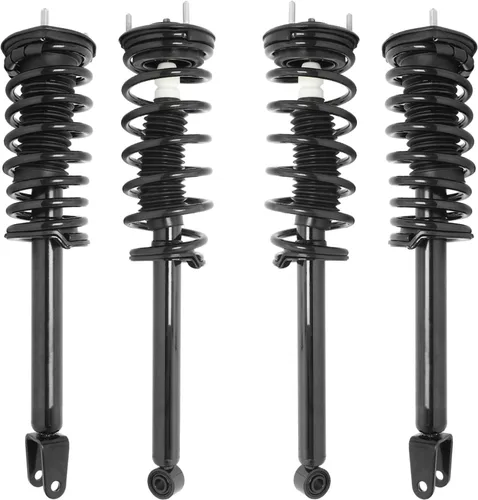Vista 20 de Detroit Axle - 4 piezas de soportes para Toyota 2004 2005 2006 2007 2008 2009 Prius, soportes delanteros y traseros con resortes helicoidales