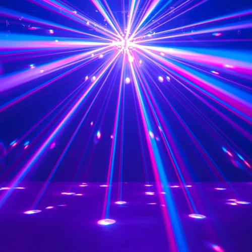 Vista 3 de American DJ adj Starburst Multi Color Shooting Beam Efecto de iluminación+altavoz gratis
