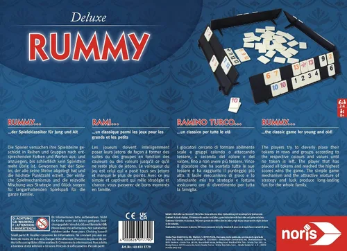 Vista 2 de Noris Spiele 606101779 Rummy Deluxe Set