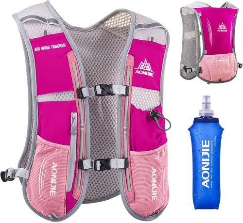 Vista 18 de Azarxis Hydration Running Vest Backpack Pack 5L 5.5L for Women and Men Jogging Trail Race Marathon Cycling Hiking