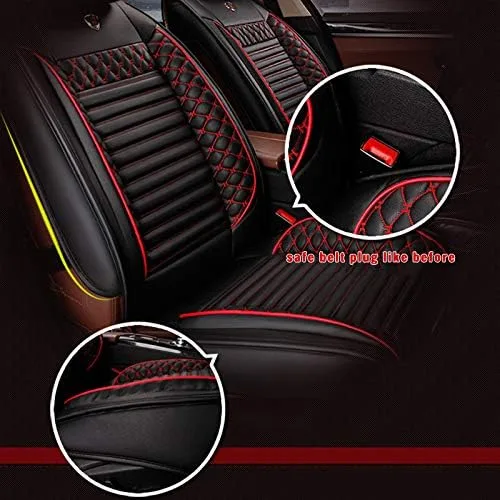 Vista 4 de Fundas de asiento de automóvil personalizadas para Forte 2010-2021, juego completo de 5 asientos, para todo tipo de clima, protector de asiento