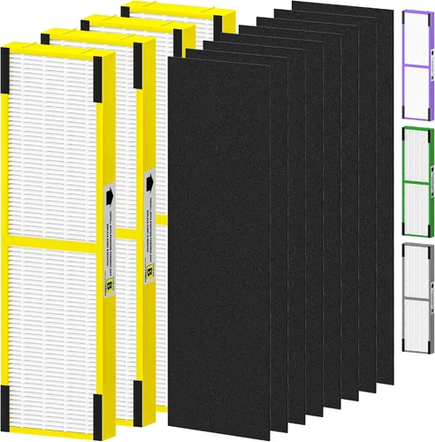Vista 11 de Paquete de 4 filtros HEPA FLT4825SM Filter B de repuesto para eliminación de humo compatibles con purificador de aire G-Guardian AC4825 AC4825E