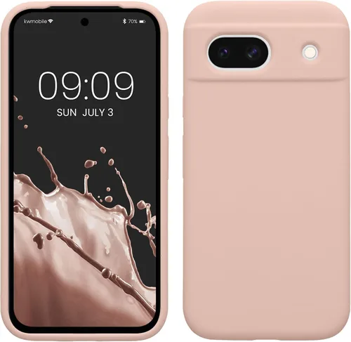Vista 143 de kwmobile Funda Compatible con Google Pixel 6 Pro - Funda de Teléfono de Silicona TPU con Acabado Suave - Azul Caribe